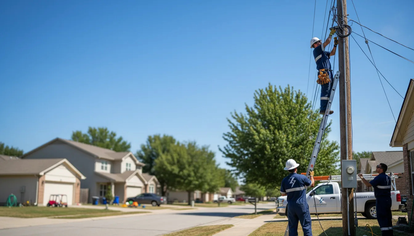 Residential electrician providing installation services in Gadsden, AL